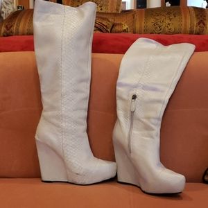 Boutique 9 gray knee high boots brand new